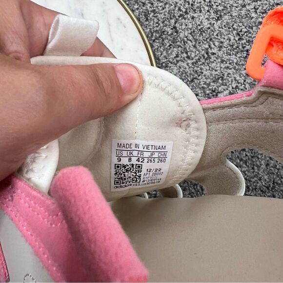 Sz 9 Adidas Originals Astir "Off White/Super Pop/C Brown" Women's Sandal - Picture 10 of 10